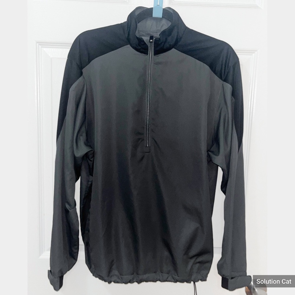 Vintage Sun Mountain Outwear Size Small Charcoal Gray Black Pullover